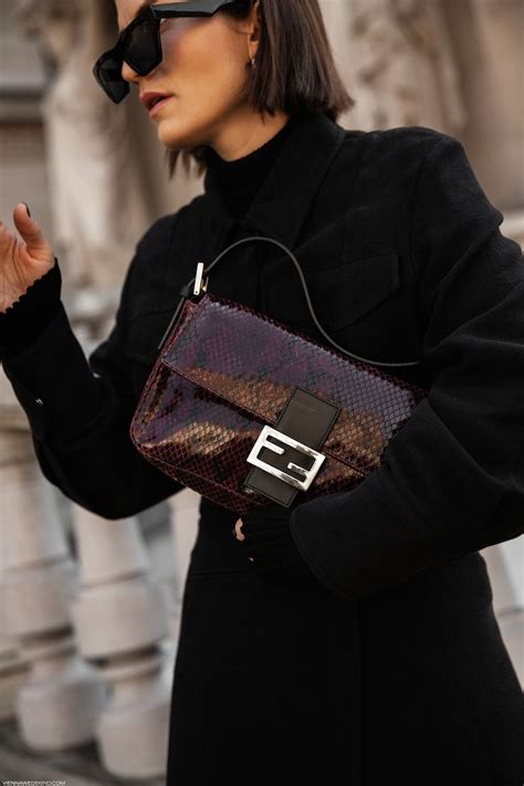 fendi baguette street style|Fendi baguette outfit.